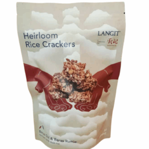 Heritaste Heirloom Black Rice Cracker Square Jar
